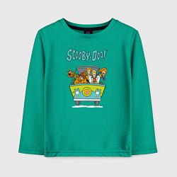 Лонгслив хлопковый детский Scooby-Doo, цвет: зеленый