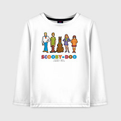Лонгслив хлопковый детский Scooby-Doo and Co, цвет: белый