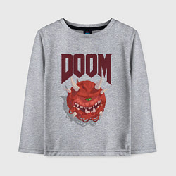 Лонгслив хлопковый детский DOOM, цвет: меланж