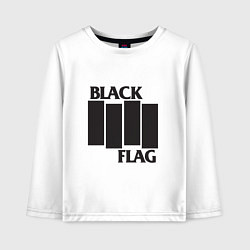 Лонгслив хлопковый детский Black Flag, цвет: белый