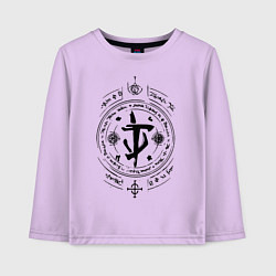 Лонгслив хлопковый детский Doom Eternal, цвет: лаванда
