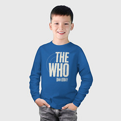 Лонгслив хлопковый детский The Who, цвет: синий — фото 2