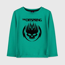 Лонгслив хлопковый детский THE OFFSPRING, цвет: зеленый