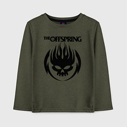 Лонгслив хлопковый детский THE OFFSPRING, цвет: меланж-хаки