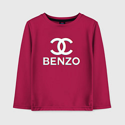 Лонгслив хлопковый детский BBT BENZO GANG, цвет: маджента