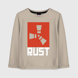Лонгслив хлопковый детский RUST, цвет: миндальный