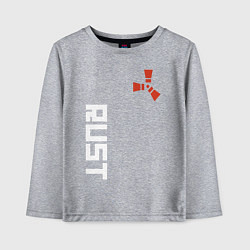Лонгслив хлопковый детский RUST, цвет: меланж