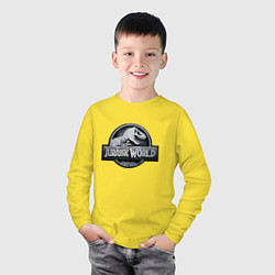 Лонгслив хлопковый детский Jurassic World цвета желтый — фото 2