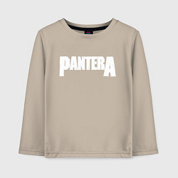 Лонгслив хлопковый детский Pantera, цвет: миндальный