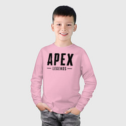 Лонгслив хлопковый детский APEX LEGENDS НА СПИНЕ, цвет: светло-розовый — фото 2