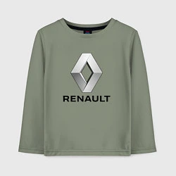 Лонгслив хлопковый детский RENAULT, цвет: авокадо