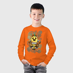 Лонгслив хлопковый детский Brawl Stars Robot Spike, цвет: оранжевый — фото 2