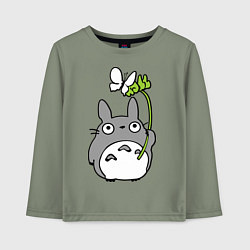 Детский лонгслив Totoro и бабочка