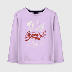 Лонгслив хлопковый детский Городские легенды Нью-Йорка, цвет: лаванда