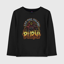 Детский лонгслив Lets the galaxy burn