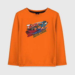 Лонгслив хлопковый детский Justice League, цвет: оранжевый