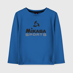 Лонгслив хлопковый детский MIKASA SPORTS, цвет: синий