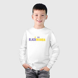 Лонгслив хлопковый детский Black Mamba, цвет: белый — фото 2