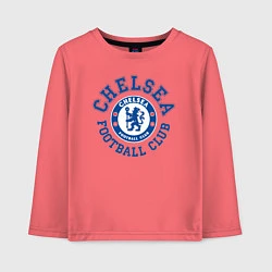 Лонгслив хлопковый детский Chelsea FC, цвет: коралловый