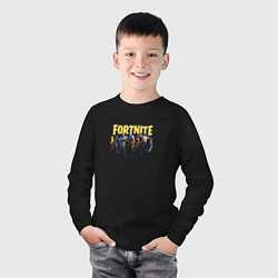 Лонгслив хлопковый детский Fortnite, цвет: черный — фото 2