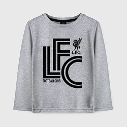 Лонгслив хлопковый детский Liverpool FC, цвет: меланж
