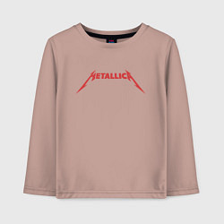Лонгслив хлопковый детский And Justice For All Metallica, цвет: пыльно-розовый