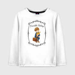 Лонгслив хлопковый детский Kowalski Bakery, цвет: белый