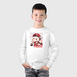 Лонгслив хлопковый детский Klee, цвет: белый — фото 2