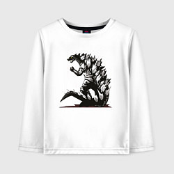 Детский лонгслив Годзилла