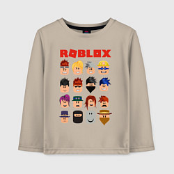 Лонгслив хлопковый детский ROBLOX, цвет: миндальный