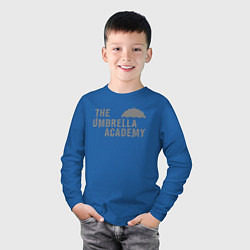Лонгслив хлопковый детский Umbrella academy, цвет: синий — фото 2