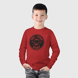 Лонгслив хлопковый детский Дима - Крепкий орешек, цвет: красный — фото 2