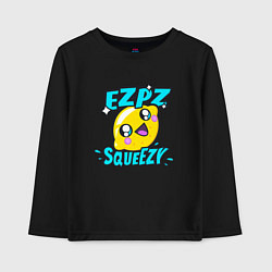 Лонгслив хлопковый детский Easy Peasy Lemon Squeezy, цвет: черный