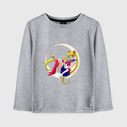 Лонгслив хлопковый детский Sailor Moon, цвет: меланж