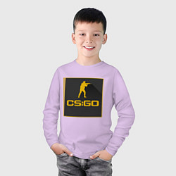 Лонгслив хлопковый детский CS GO Z, цвет: лаванда — фото 2