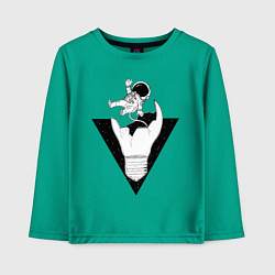 Детский лонгслив Космонавт падает