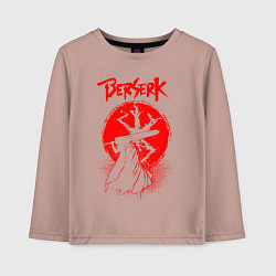 Лонгслив хлопковый детский BERSERK, цвет: пыльно-розовый