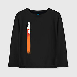 Лонгслив хлопковый детский KTM КТМ Z, цвет: черный