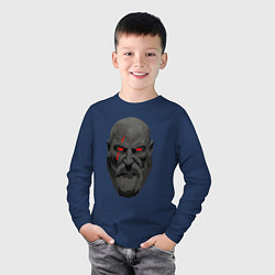 Лонгслив хлопковый детский Kratos ART, цвет: тёмно-синий — фото 2