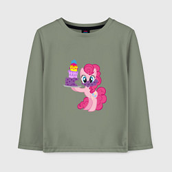 Лонгслив хлопковый детский My Little Pony Pinkie Pie, цвет: авокадо