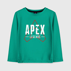 Лонгслив хлопковый детский APEX LEGENDS LOGO, цвет: зеленый