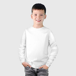 Лонгслив хлопковый детский DMX, цвет: белый — фото 2