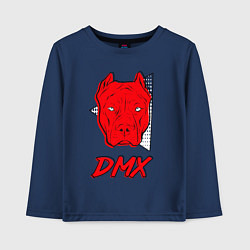 Лонгслив хлопковый детский DMX Pitbull, цвет: тёмно-синий