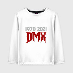 Лонгслив хлопковый детский DMX Life, цвет: белый