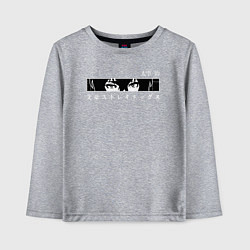 Лонгслив хлопковый детский Осаму Дазай, цвет: меланж