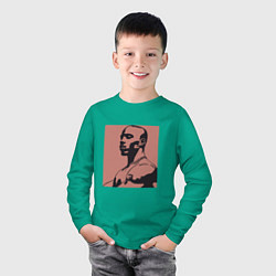 Лонгслив хлопковый детский DMX Legend, цвет: зеленый — фото 2