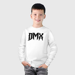 Лонгслив хлопковый детский DMX Logo Z, цвет: белый — фото 2