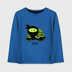 Лонгслив хлопковый детский Ninja, цвет: синий