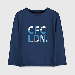 Лонгслив хлопковый детский FC Chelsea CFC London 202122, цвет: тёмно-синий