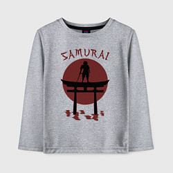 Лонгслив хлопковый детский Дух самурая, цвет: меланж